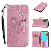 防摔 Promax 压花贴钻皮套 13Promax 适用苹果 iPhone 猫头鹰 翻盖式