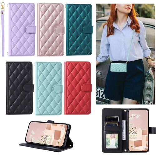 适用三星 Galaxy A17/A16/A37/A57/A54/A53/A52/A35/A55/A36/A56 千鸟小香风 翻盖式皮套 保护套 防摔