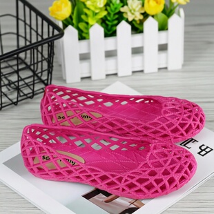 26年新款 女平底网状乳胶凉鞋 洞洞鞋 中老年透气优雅气质不臭脚 夏季
