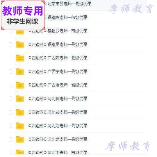 人教版数学三上：四边形的认识公开课全套课件教案+PPT+视频教师