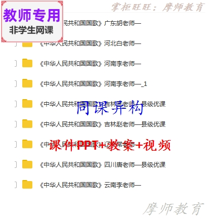 人音音乐四上:中华人民共和国国歌公开课全套课件教案PPT视频教师