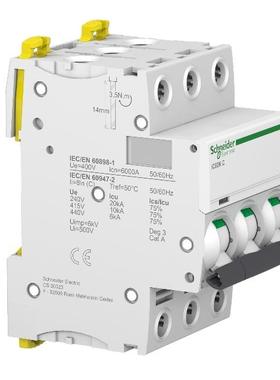 非实价议价议价A9F84306施耐德MCB断路器iC60H 3P C10A C6A原装A9