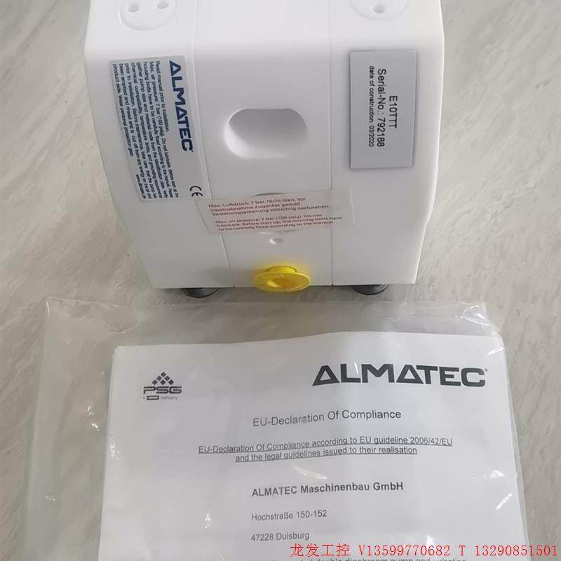 非实价议价议价全新德国ALMATEC阿迈德E10TTT气动隔膜泵,化工隔膜