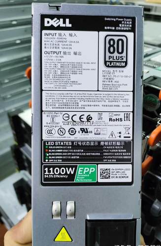 议价Dell/戴尔1100W EPP电源 R730/R730XD议价