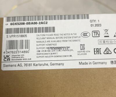 议价6GK5208-0BA00-2AC2全新未拆封议价
