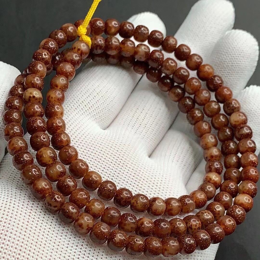 海南星月菩提原生态玉化料佛珠手链手串项链男女同款情侣