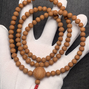 6mm国产酸枣核凤眼大眼108念珠菩提佛珠微磨男女精手串