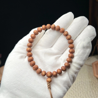 凤眼菩提小尺寸7mm高油密凤眼菩提佛珠手串文玩小凤眼念珠