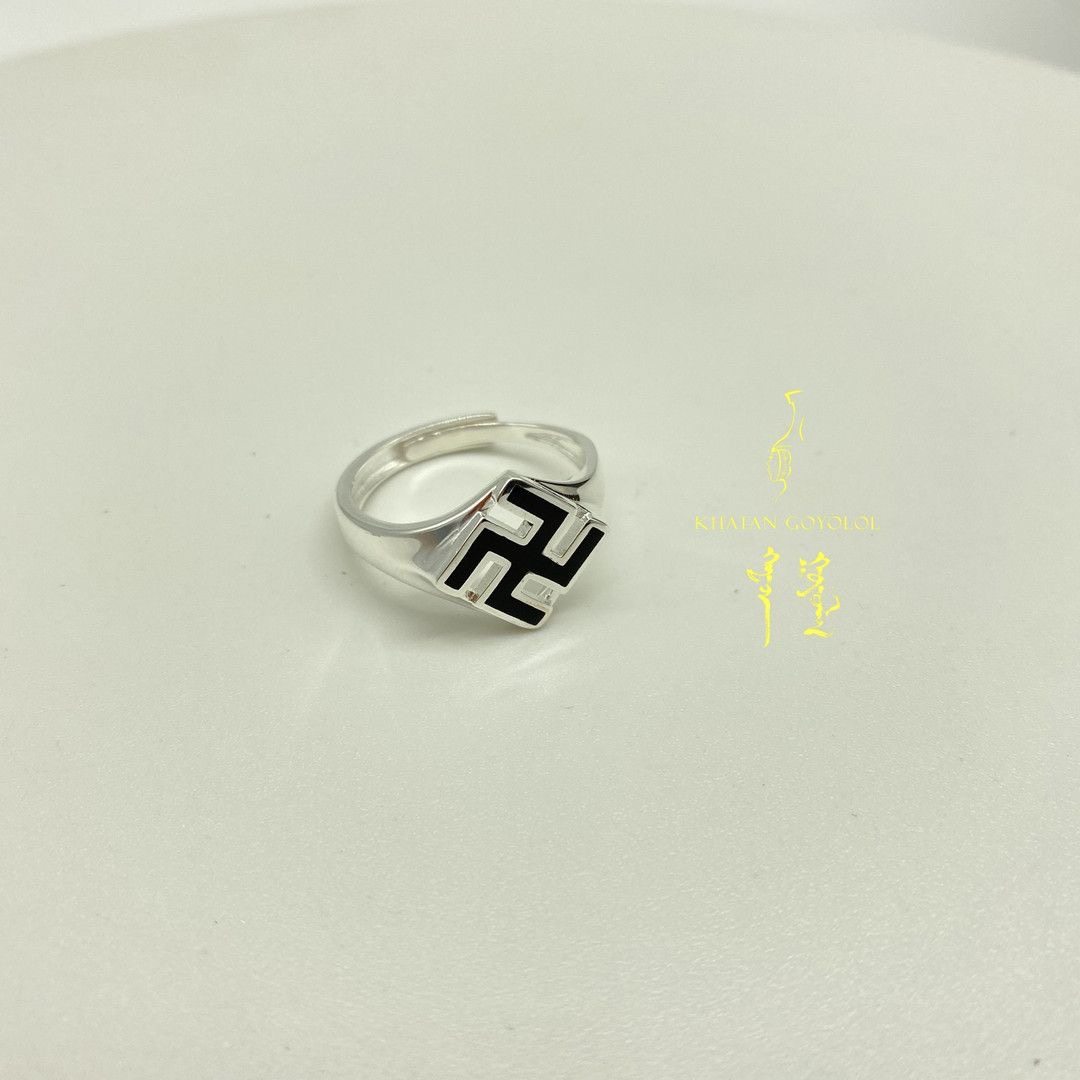 百搭经典可调节戒指万字时尚个性戒指/指环