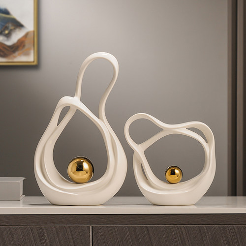 财源滚滚摆件轻奢高档客厅招财