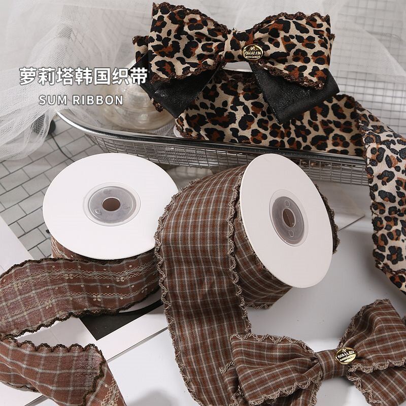 复古格子豹纹花边织带蝴蝶结礼盒手工发饰DIY波浪边条纹格纹丝带,纺织面料/辅料/配套,织带/丝带/缎带,淘宝优惠券,粉丝福利购,淘宝优惠卷