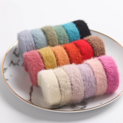 空心毛线编织带服装辅料手工diy发夹秋冬新款蝴蝶结毛条丝带