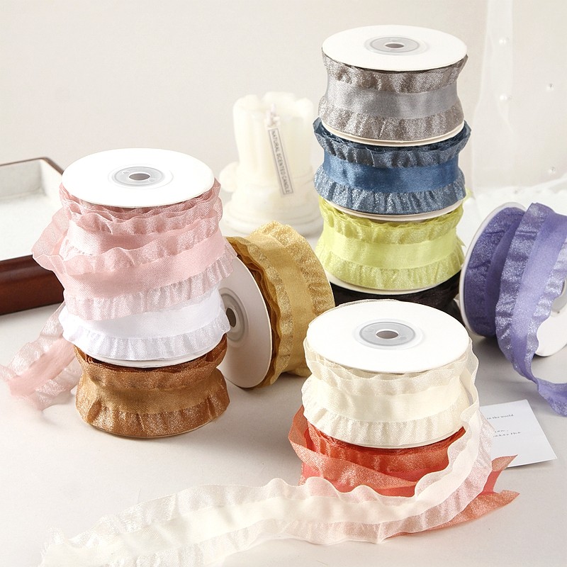 透明荷叶边磨砂雪纱织带发饰蝴蝶结鲜花礼盒服饰波浪边半裙边丝带,纺织面料/辅料/配套,织带/丝带/缎带,淘宝优惠券,粉丝福利购,淘宝优惠卷