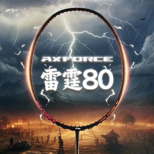 新款李宁LINING雷霆80雷霆100二代MAX雷霆90new专业全碳素型单拍