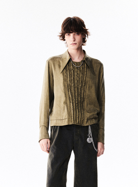 【XSPACE】RICHILL MELANCHOLY 铜氨丝法式宫廷风设计感贵气衬衫