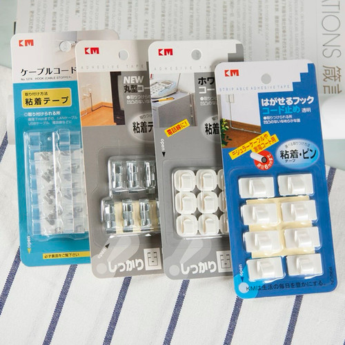 日本KM电线固定器网线走线卡扣