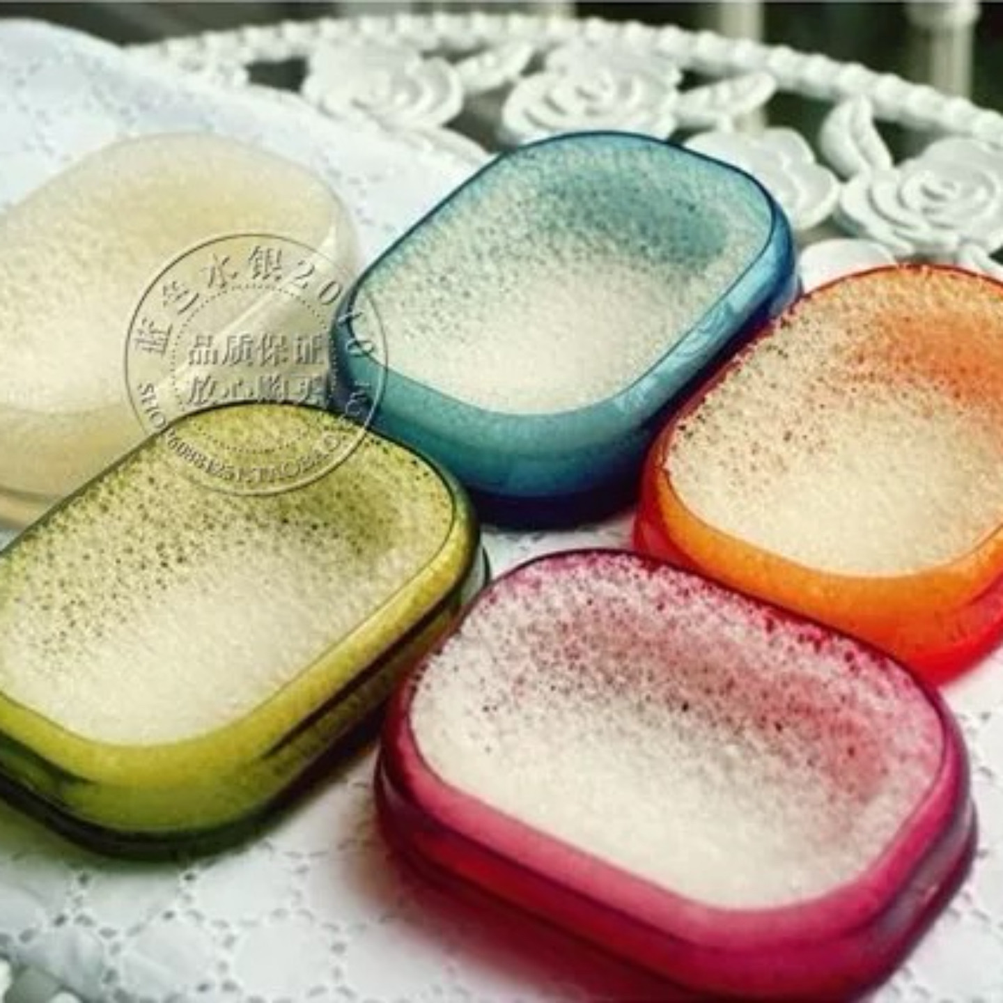 韩国皂盒有氧皂盒创意节约香皂海绵吸水糖果色皂托皂垫