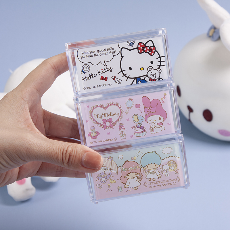 日本hellokitty凯蒂猫塑料有盖可叠加收纳盒防尘首饰置物盒小件整使用感如何?