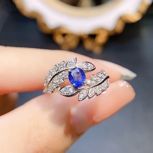 【觅恋珠宝】天然蓝宝石戒指