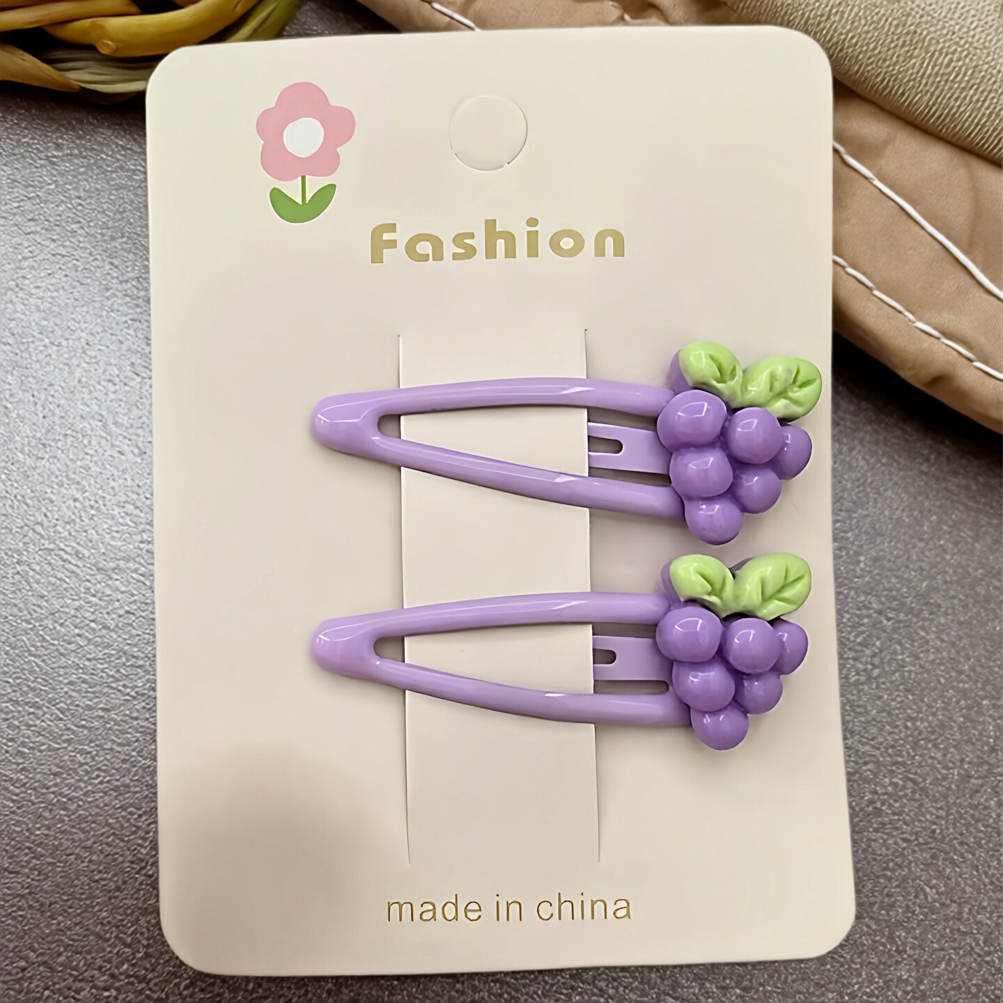 (紫色葡萄甜美可爱发卡) 水果樱桃发夹少女发饰多巴胺侧边小夹子,饰品/流行首饰/时尚饰品新,发饰,淘宝优惠券,粉丝福利购,淘宝优惠卷