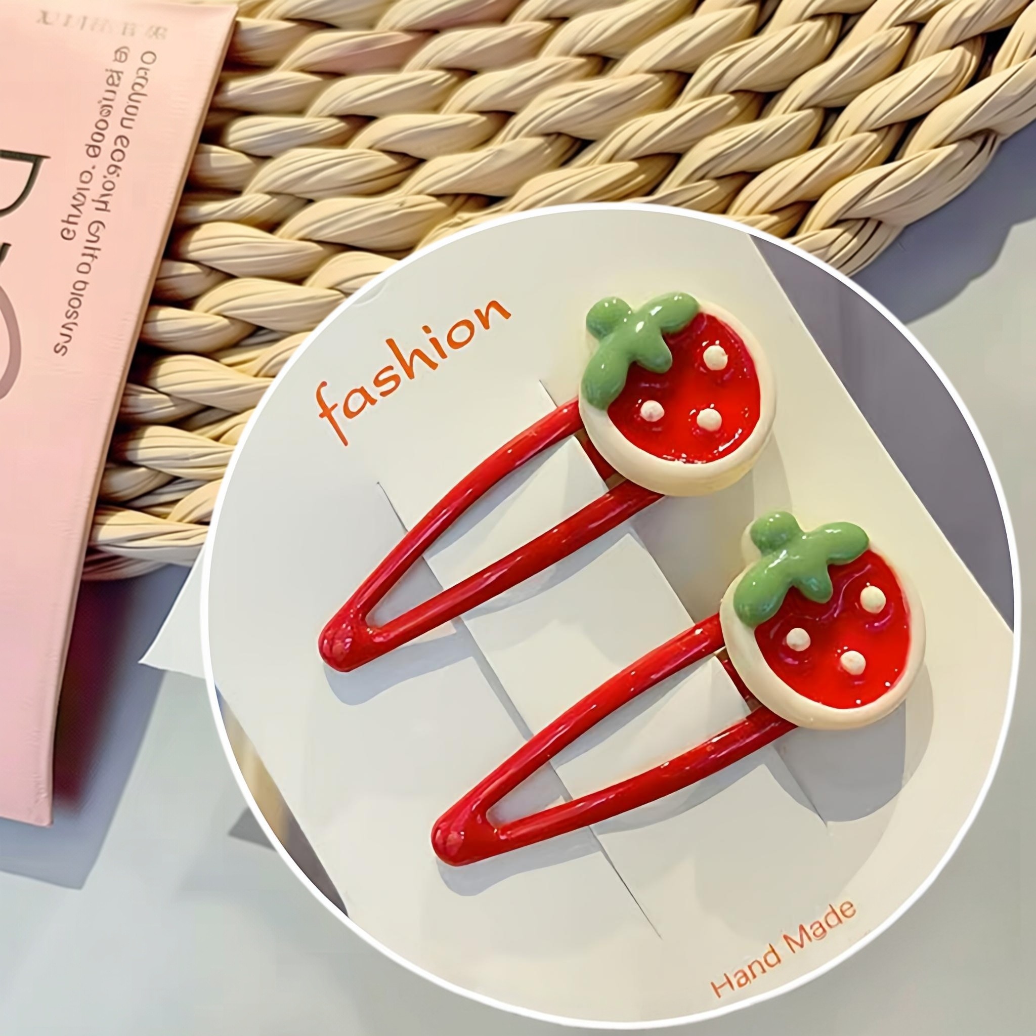 草莓发饰大红甜美可爱发卡水果樱桃发夹少女葡萄多巴胺侧边小夹子,饰品/流行首饰/时尚饰品新,发饰,淘宝优惠券,粉丝福利购,淘宝优惠卷