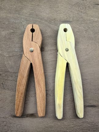 宜兴紫砂壶制作工具，整口用木头老虎钳木夹子普通白檀木巴花加厚