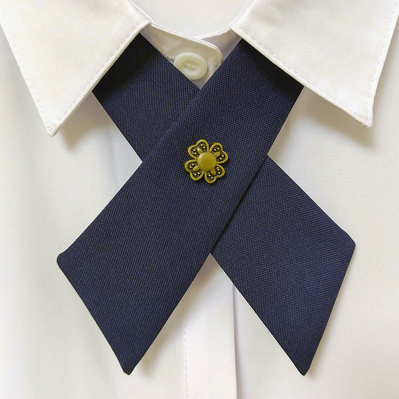日系JK制服衬衫交叉领结配饰学院风领带学生蝴蝶结韩版男生女生潮