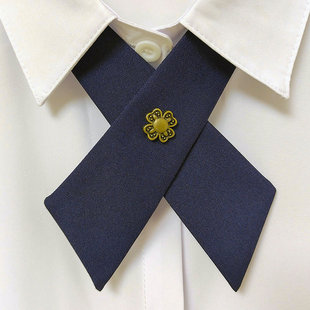 日系JK制服衬衫 男生女生潮 交叉领结配饰学院风领带学生蝴蝶结韩版