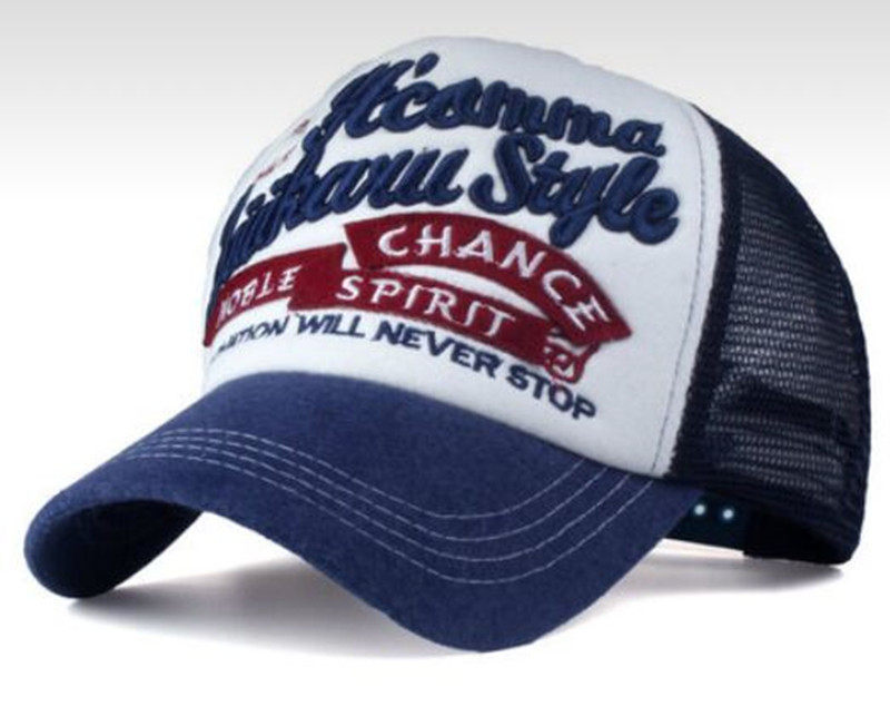 Summer Men's and Women's Letter Embroidered Patch Mesh Hat Outdoor Travel Sun Protection Baseball Cap Sun Hat Peaked Hat Cool Hat