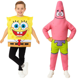 万圣节扮演服派大星海绵宝宝亲子成人演出服装动漫cosplay人偶服