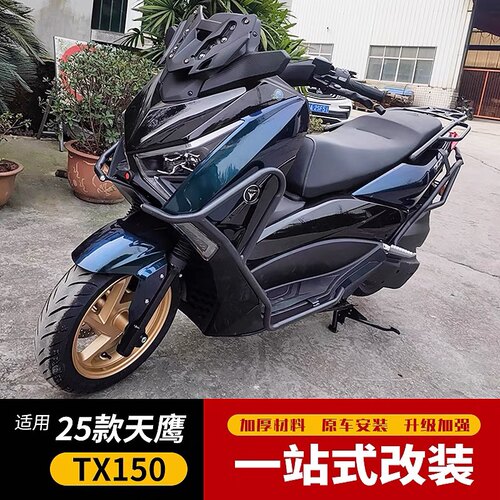 适用25款天鹰TX150/250护杠保险杠防摔排气杠TY150T-28D改装尾架