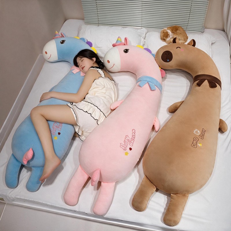 毛绒玩具大号睡觉夹腿抱枕靠垫大号布娃娃可爱布偶生日礼物送女生