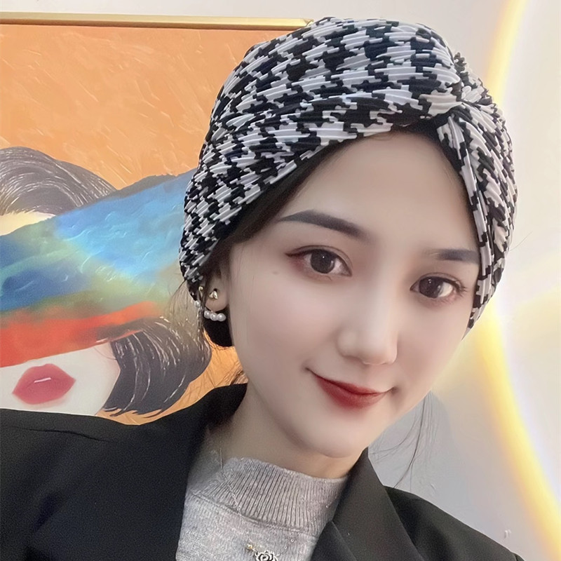 头巾帽包头帽千格鸟化疗帽夏季