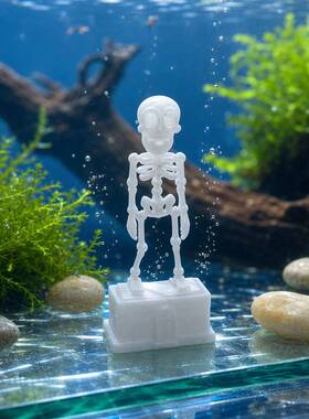 爆款 Dancing Skeleton Aquarium Bubbler鱼缸跳舞骷髅人摆件