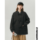 中性风2023秋季新款风系绳休闲宽松外套D788P95，女装短外套，星座312B-1
