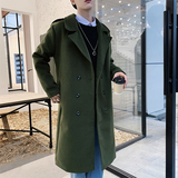 2021冬款呢大衣加长双排扣呢风衣男款拉风呢衣男外套冬装D501P135，男装毛呢大衣，星座312B-1