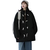 2021冬季新款中性风牛角扣设计加棉加厚棉衣外套D115P95，男装棉衣，星座312B-1