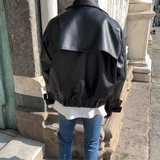 2023秋季新品皮衣大口袋皮夹克休闲男皮衣D601P115，男装夹克，星座312B-1
