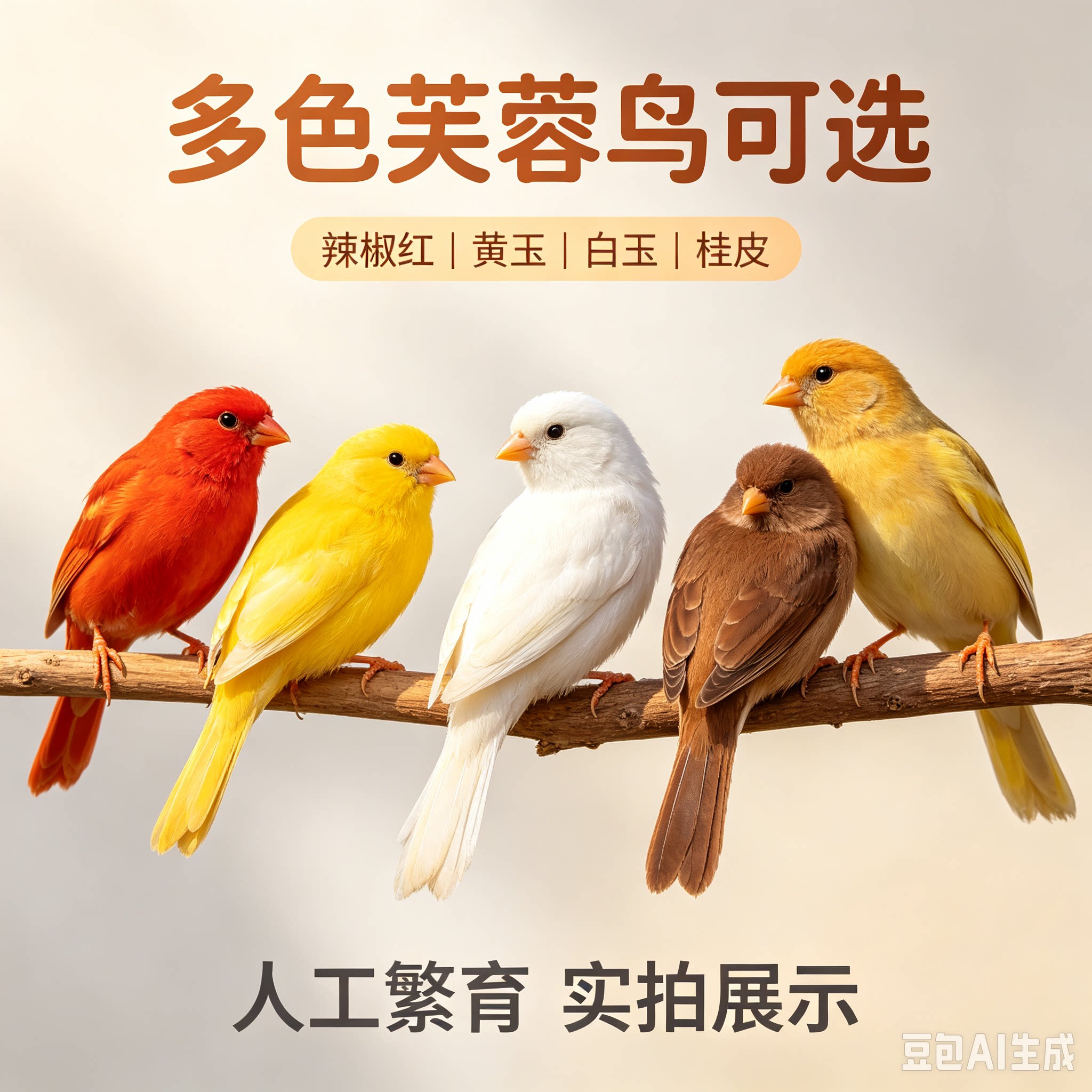 芙蓉鸟金丝雀玉鸟金青辣椒红白玉马赛克小格花色黄色特价包活选鸟