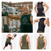 安德玛UA男子巨石强森牛头Rock训练运动无袖 1351590 背心1351589