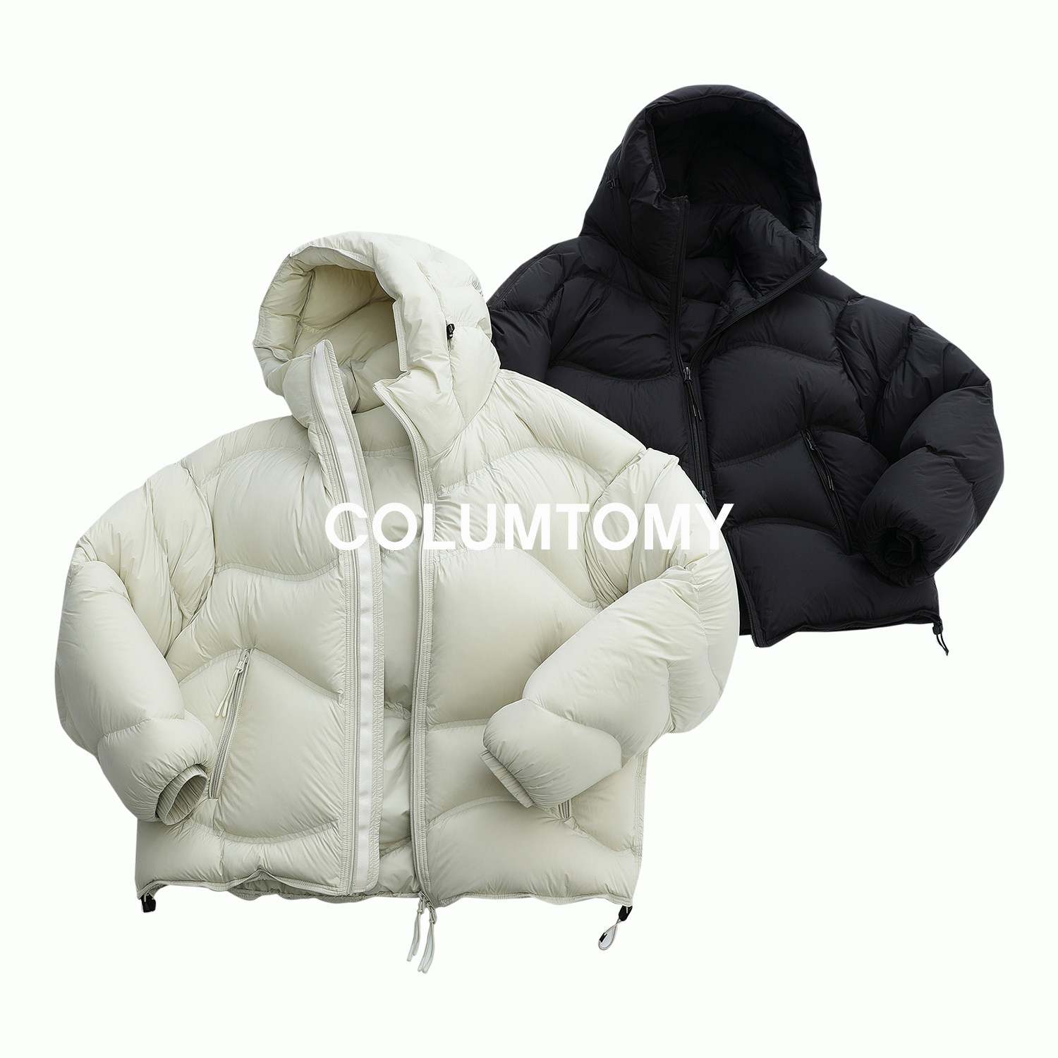 【茧型云朵】2025AW冬季新款男女同款羽绒服90白鸭绒加厚情侣外套