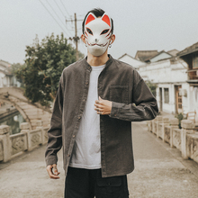 百搭 ifashion衬衫 外套男宽松港风休闲潮流帅气加厚灯芯绒衬衣长袖