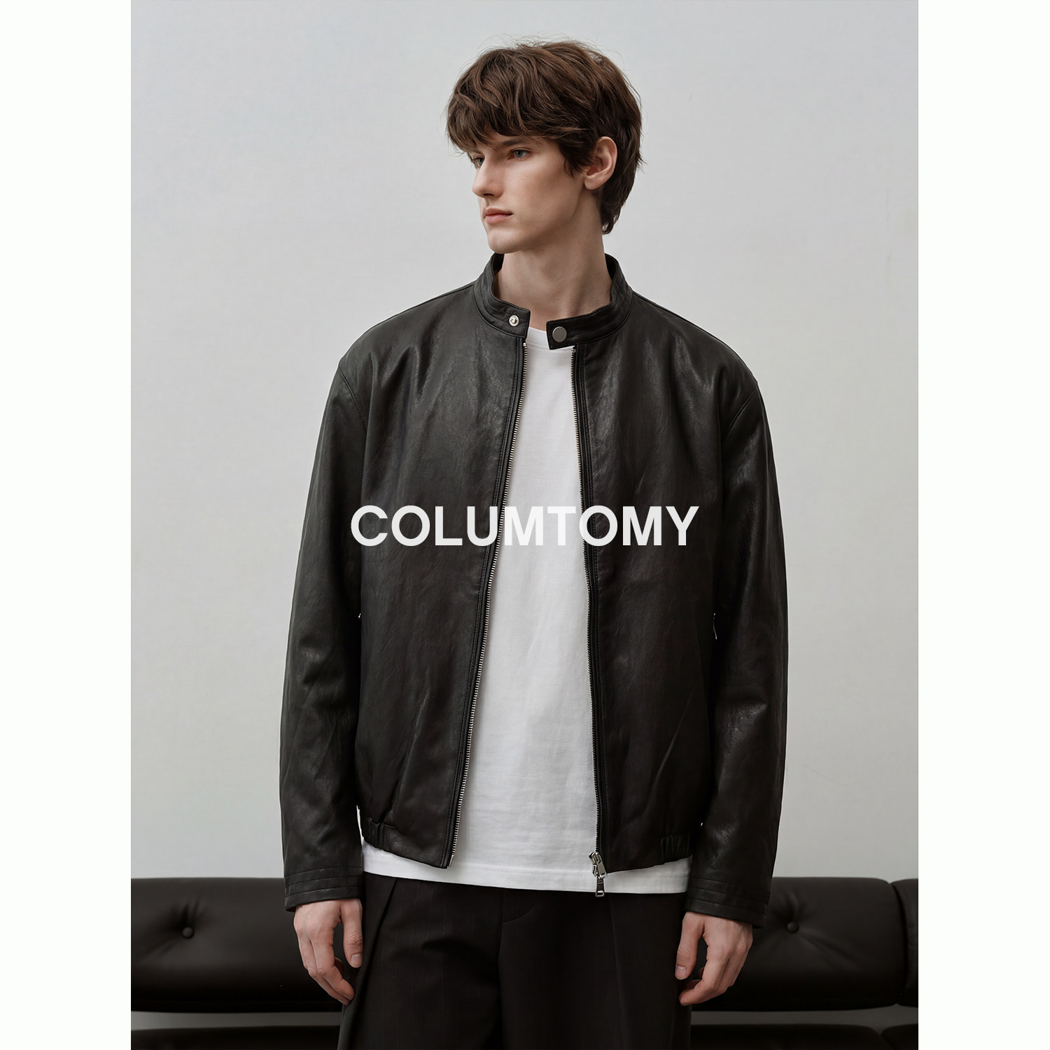 哈林顿2026新款PU皮美式老钱风外套男士Cleanfit质感夹克高级痞帅