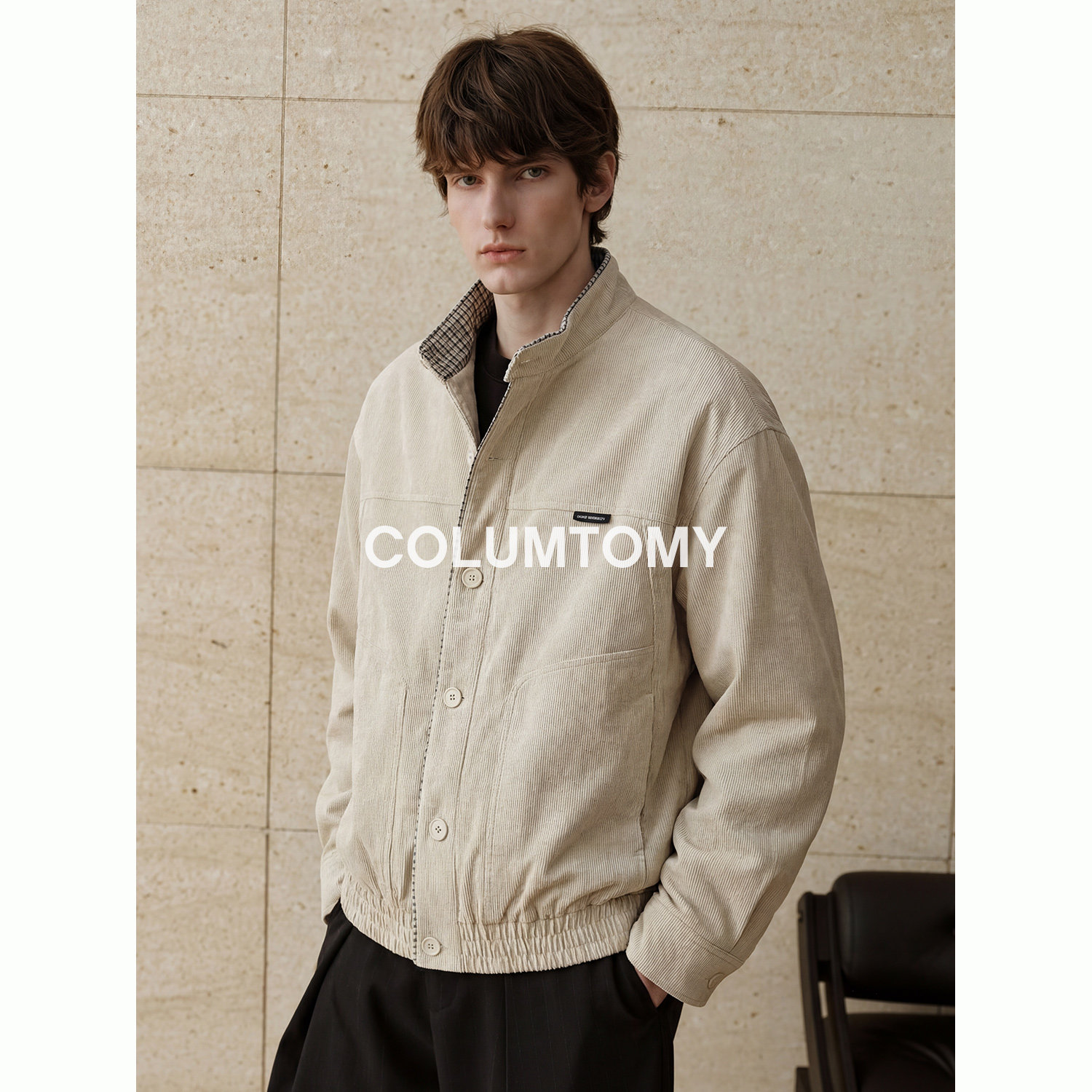 美式立领老钱风男士夹克2026年春秋新款复古cleanfit外套潮高级感