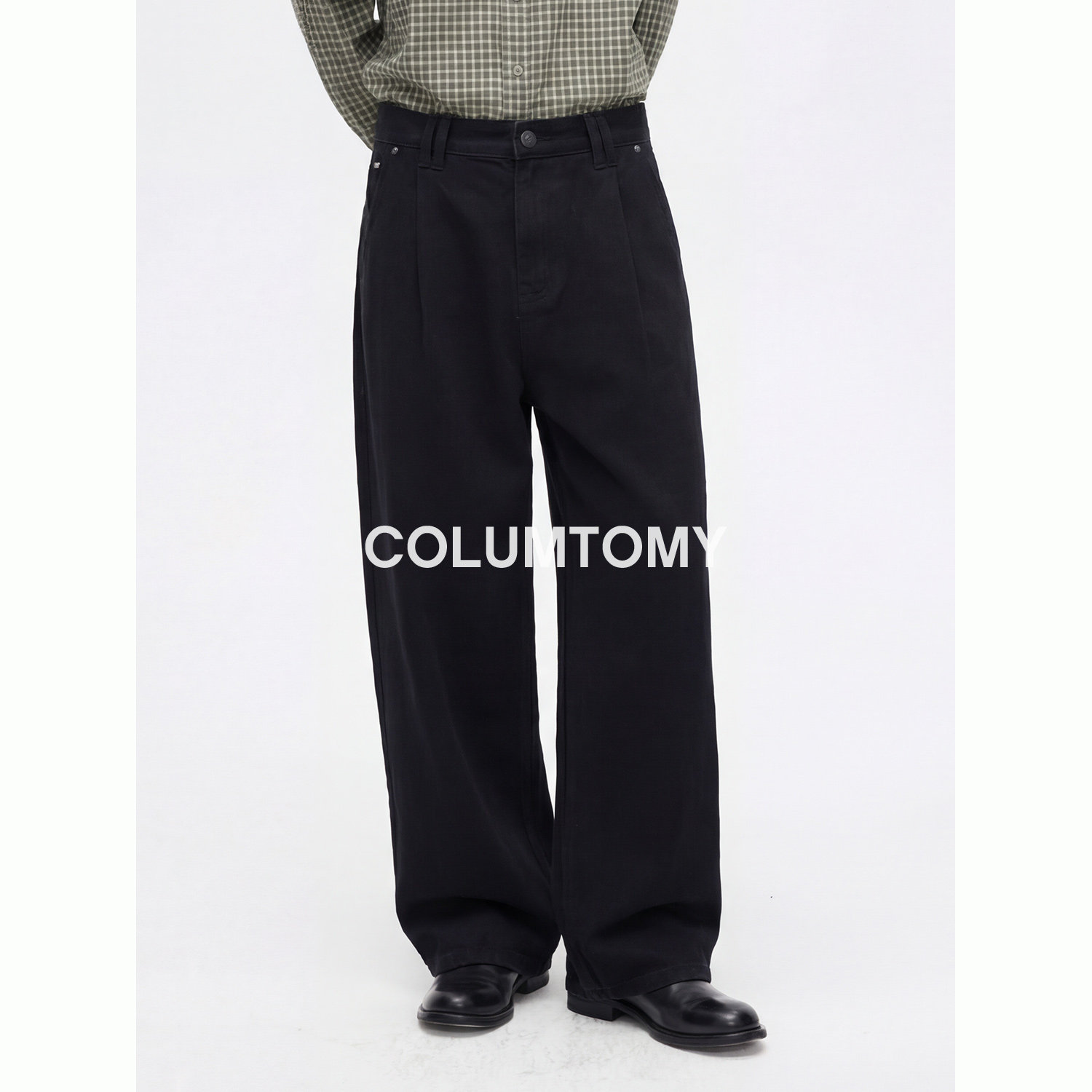 美式直筒纯色男士2026春秋季新款高级感老钱风通勤基础休闲长裤子