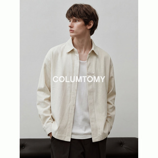 亚麻衬衫男士外套2026春秋季新款老钱风长袖潮宽松休闲上衣高级感