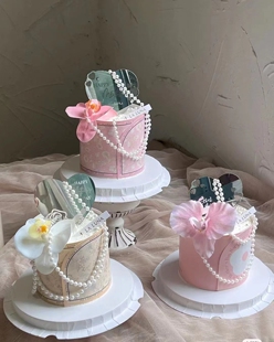 致女神 蛋糕 包装材料郁金香花束纸袋懒人单支花朵丝带礼物包装袋