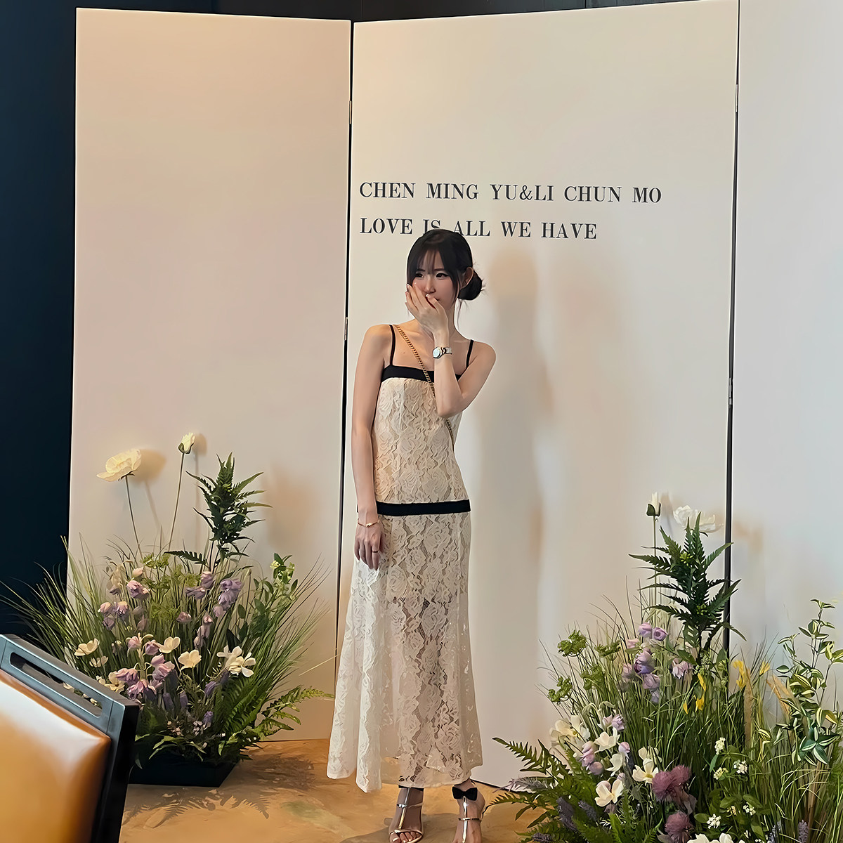 初见气球韩系简约订婚宴布置装饰