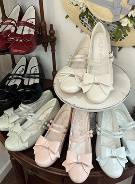 现货丨苹果糖丨摩多modo原创Lolita方头缎面单鞋