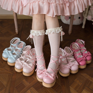 现货丨松糕塔塔新色系列丨摩多modo原创Lolita圆头厚底松糕鞋